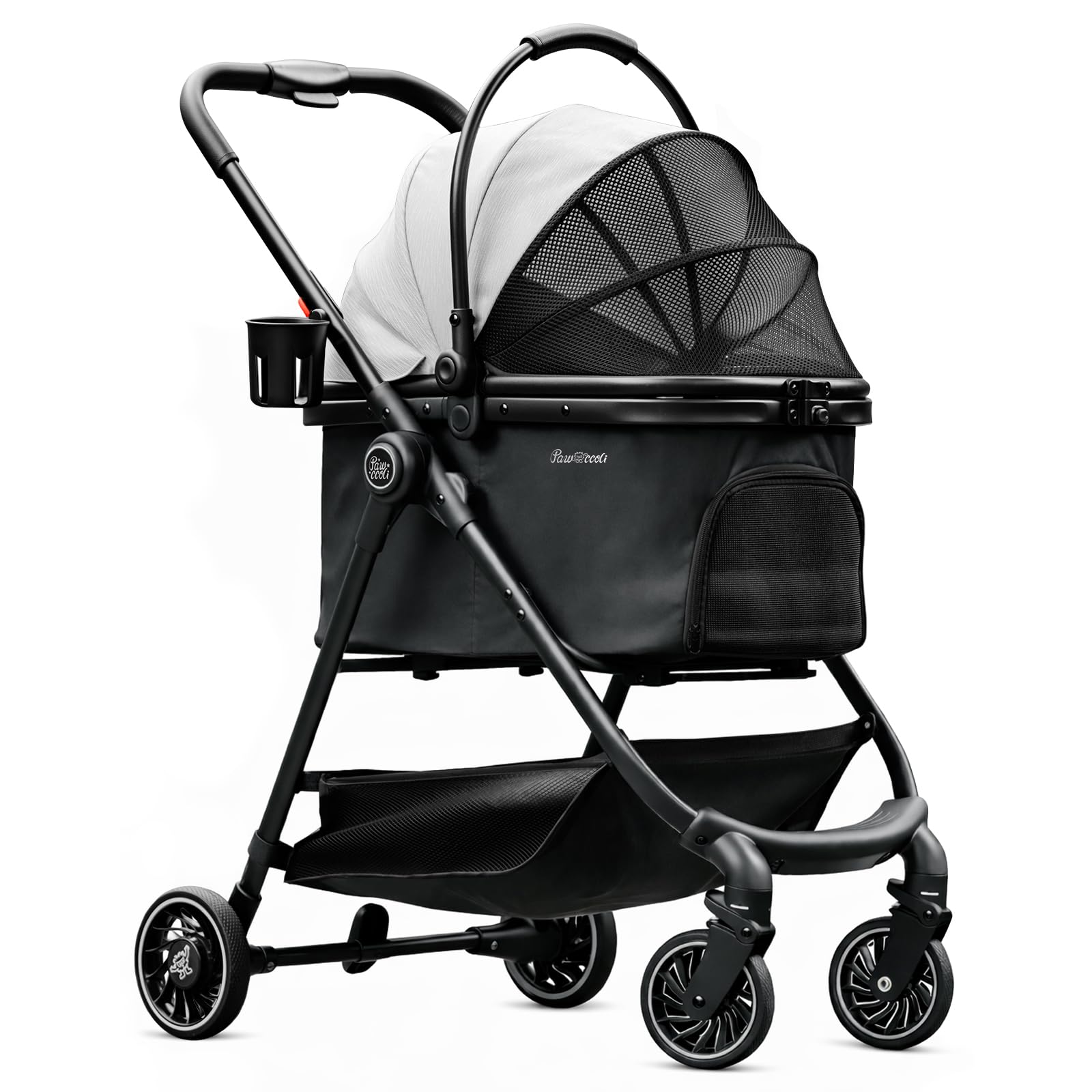 Amazon.com: Pawccoli Pet Stroller for Small Dogs and Cats, One